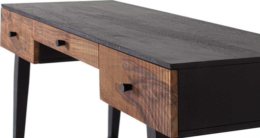 mutoni inspiration Schreibtisch Quadra Palisanderholz Schwarz 132 | Burotische