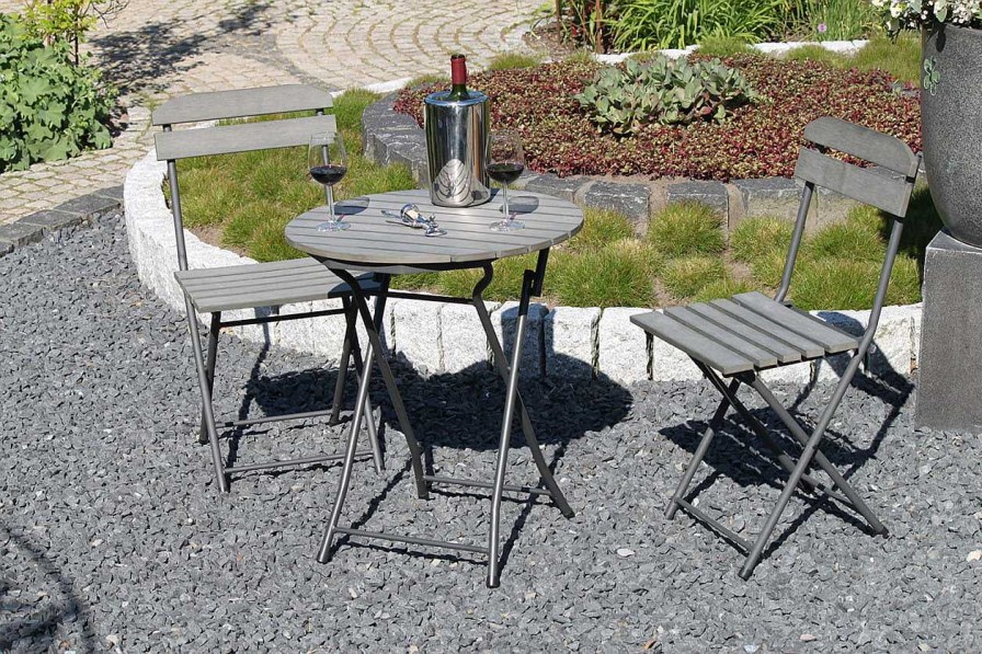 mutoni pleasure Balkon-Set Lugo Grau (3-Tlg) | Balkon-Sets