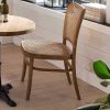 mutoni sweet home Stuhl Rattan Teak Natur | Holzstuhle