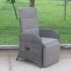 mutoni pleasure Relaxsessel Salerno Grau | Gartensessel