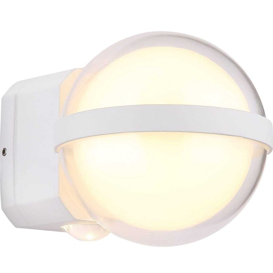 mutoni light Aussenleuchte Illi Aluminium Weiss Matt Led | Wandleuchten Aussen