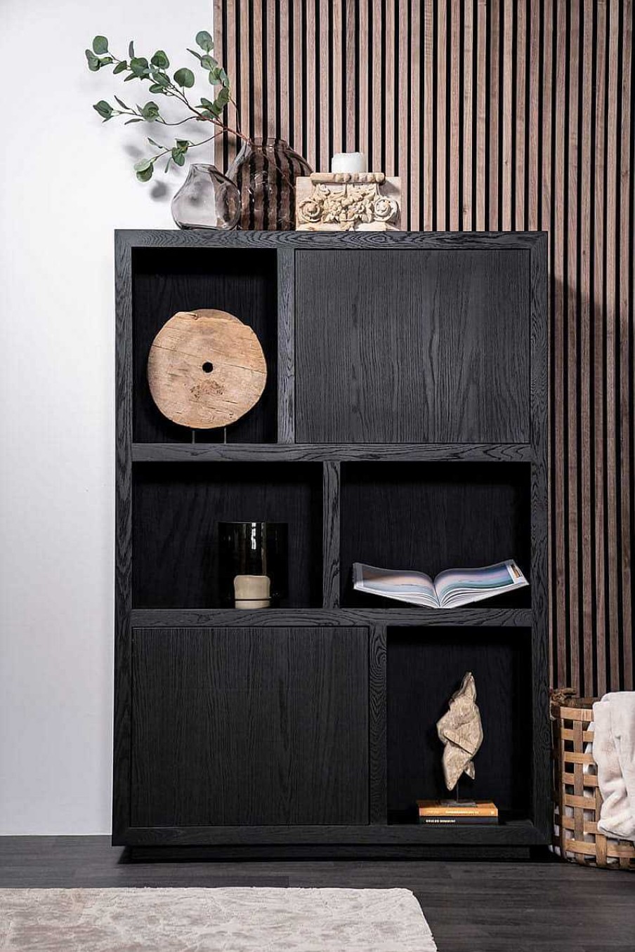 Eleonora Highboard Helsinki Schwarz 120X170 | Highboards