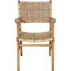 mutoni sweet home Armlehnstuhl Rattan Teak Natur | Holzstuhle