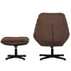 mutoni living Drehsessel Mit Hocker Yaro Espresso | Design Sessel