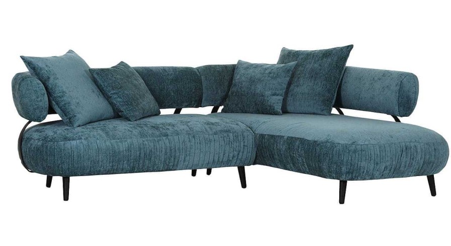 mutoni prime Ecksofa Neyo Blau Rechts | Ecksofas