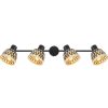 mutoni light Strahler Colly Metall Schwarz Matt 4Xe27 Led | Led-Wandleuchten