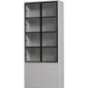 mutoni living Vitrinenschrank Basic Kiefer Mist 230X101 | Vitrinen