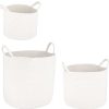 mutoni lifestyle Korb Candor Hoch Weiss (3Er-Set) | Boxen & Korbe