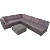 mutoni pleasure Gartenlounge Sansibar Schwarz Grau | Gartenlounge