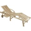 mutoni pleasure Sonnenliege Java Teak Natur | Gartenliegen