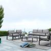 mutoni lifestyle Garten 2Er-Sofa Merrigan Mit Kissen Anthrazit | Gartensofas