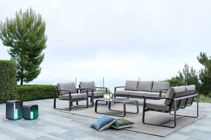 mutoni lifestyle Garten 2Er-Sofa Merrigan Mit Kissen Anthrazit | Gartensofas