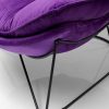 KARE Design Sessel Mit Hocker Snuggle Lila (2-Tlg) | Relaxsessel