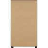 mutoni living Vitrinenschrank Goos Kiefer Schwarz Walnuss 110X200 | Vitrinen