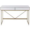 KARE Design Schreibtisch Soran Gold 120X50 | Burotische