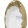 mutoni vintage Windlicht Egg Gold-Weiss 13 | Windlichter & Teelichthalter