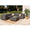 mutoni living Gartenlounge Rhodos 1-Sitzer Element Schwarz | Loungeelemente