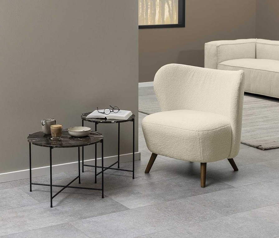 mutoni scandi Loungesessel Crispin Beige | Loungesessel