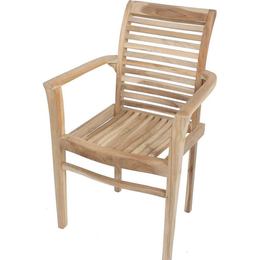 mutoni pleasure Garten Essgruppe Solo Iv Teak Natur (7-Tlg) | Garten Essgruppen