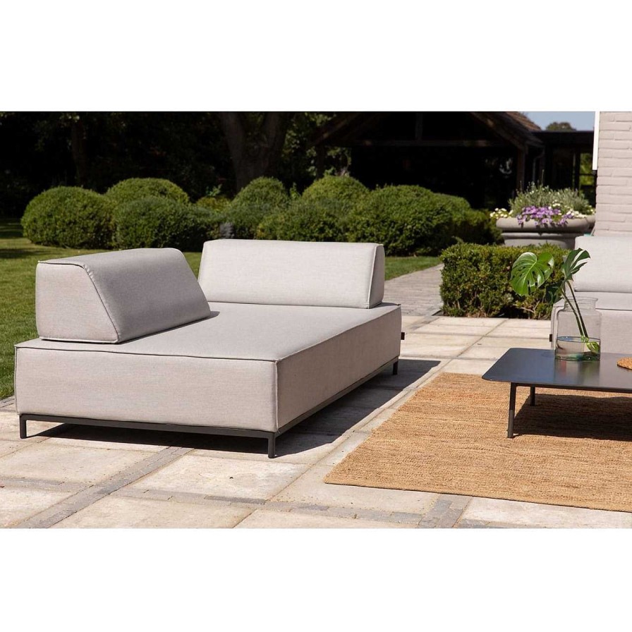 mutoni living Gartenlounge Como Ruckenlehne Sunbrella Hellgrau | Loungeelemente