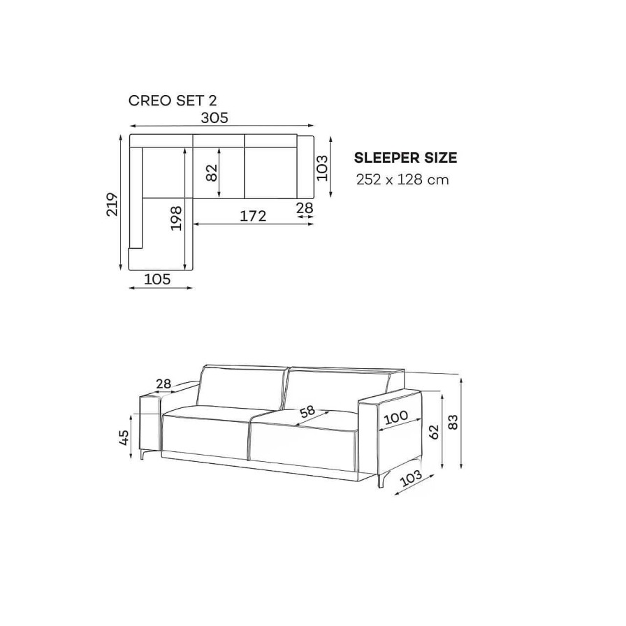 befame Bettsofa Creo Kingston 01 A 305X219 | Bettsofas