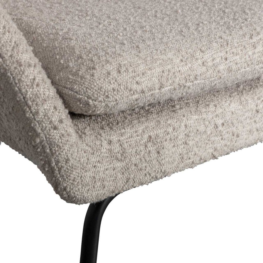 mutoni living Sessel Ditte Boucle Greige | Design Sessel