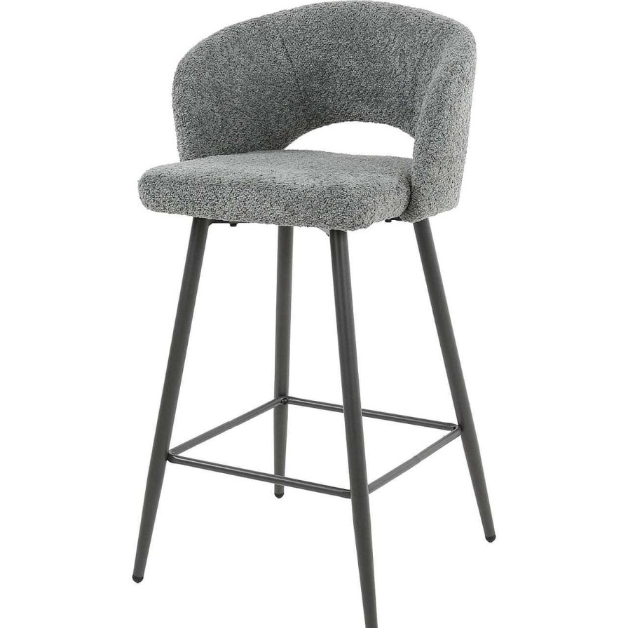 mutoni industrial Barstuhl Boucle Salon Grau | Barhocker & Barstuhle