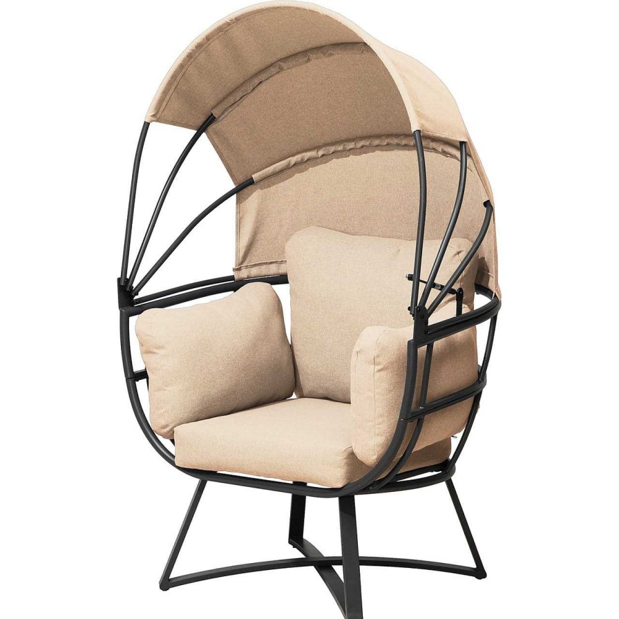 mutoni pleasure Relaxsessel Delos Beige Eiformig | Gartensessel