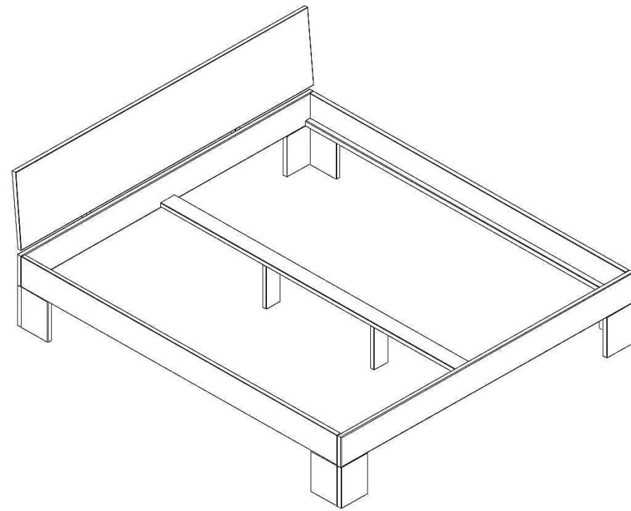 mutoni exquisite Holzbett Calgary Ii Wildeiche Massiv | Betten