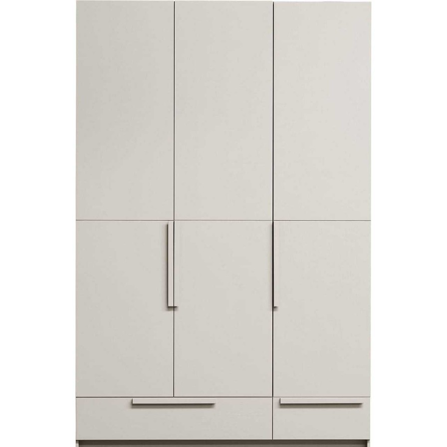 mutoni living Kleiderschrank Pure 3-Turig Kiefer Dust 142X215 | Kleiderschranke