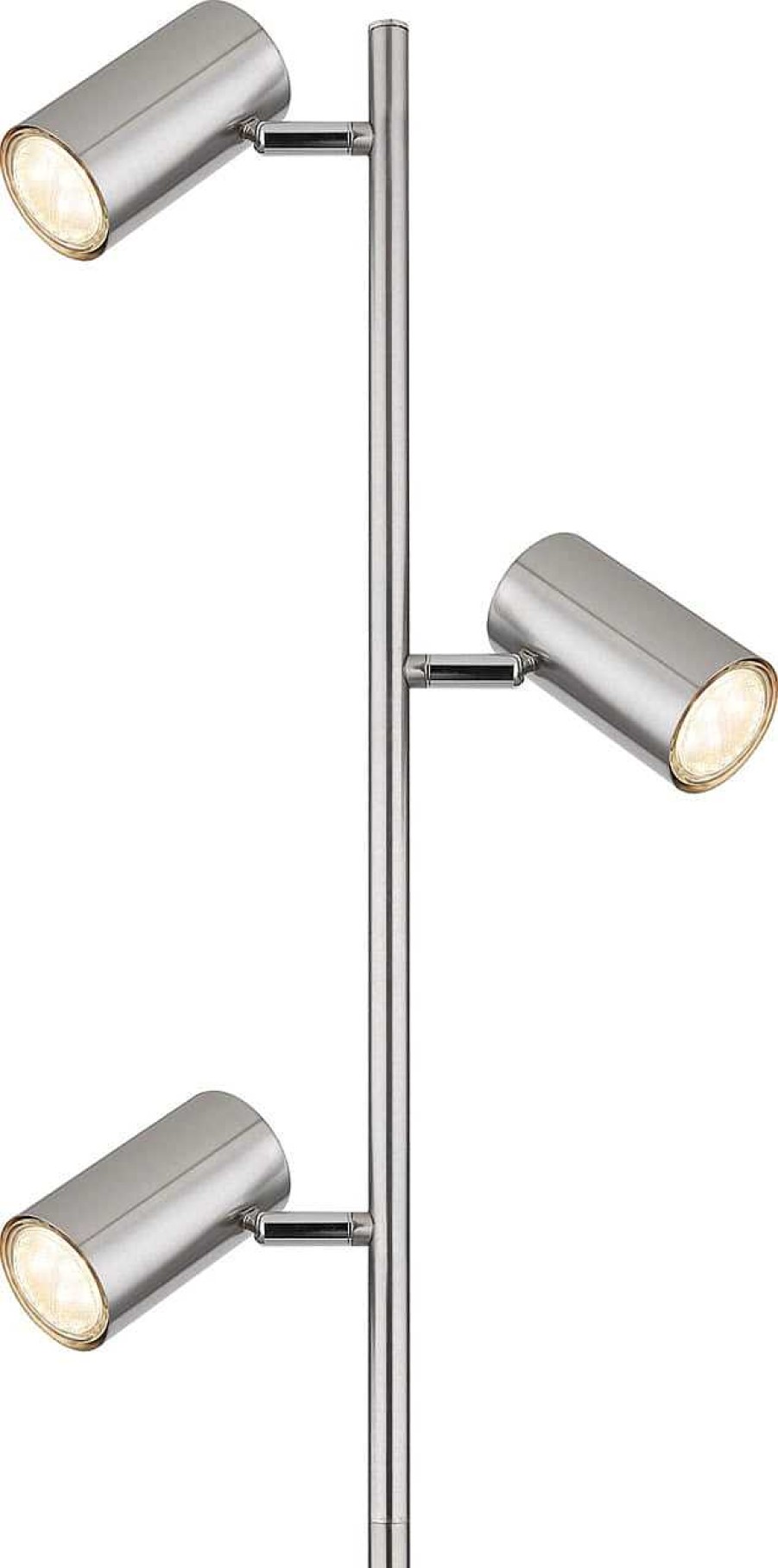 mutoni light Stehleuchte Robby Metall Nickel Matt 3Xgu10 Led | Led-Stehleuchten