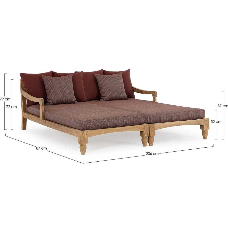 mutoni lifestyle Daybed Bali Wine (2Er-Set) | Daybeds Und Sonneninseln