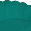 mutoni casual Muschelsofa Samt 3-Sitzer Grun | Stoffsofas