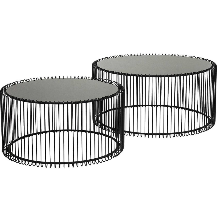 KARE Design Couchtisch Wire Black (2Er-Set) | Couchtische