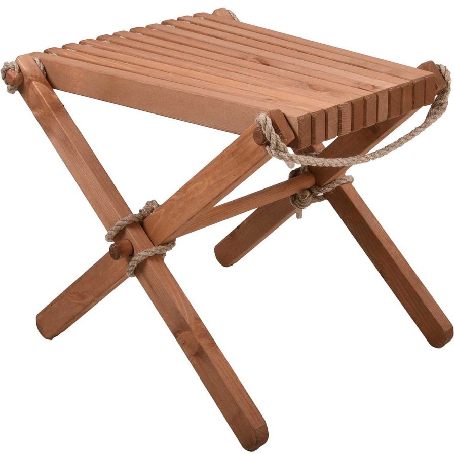 mutoni pleasure Garten Hocker Falun Kiefer Natur | Gartenhocker