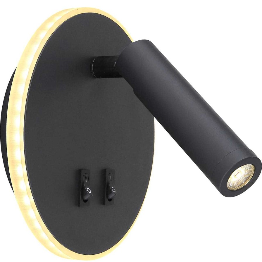 mutoni light Wandleuchte Many Metall Schwarz Led | Led-Wandleuchten