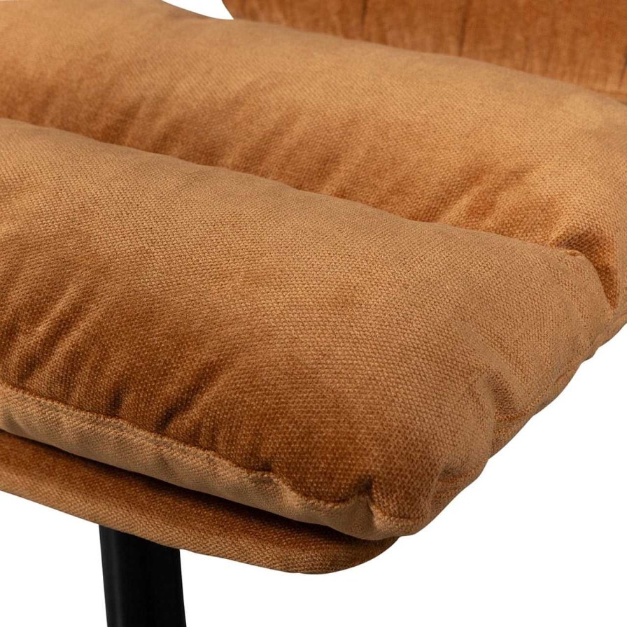 mutoni living Drehsessel Mit Hocker Yaro Ginger | Design Sessel