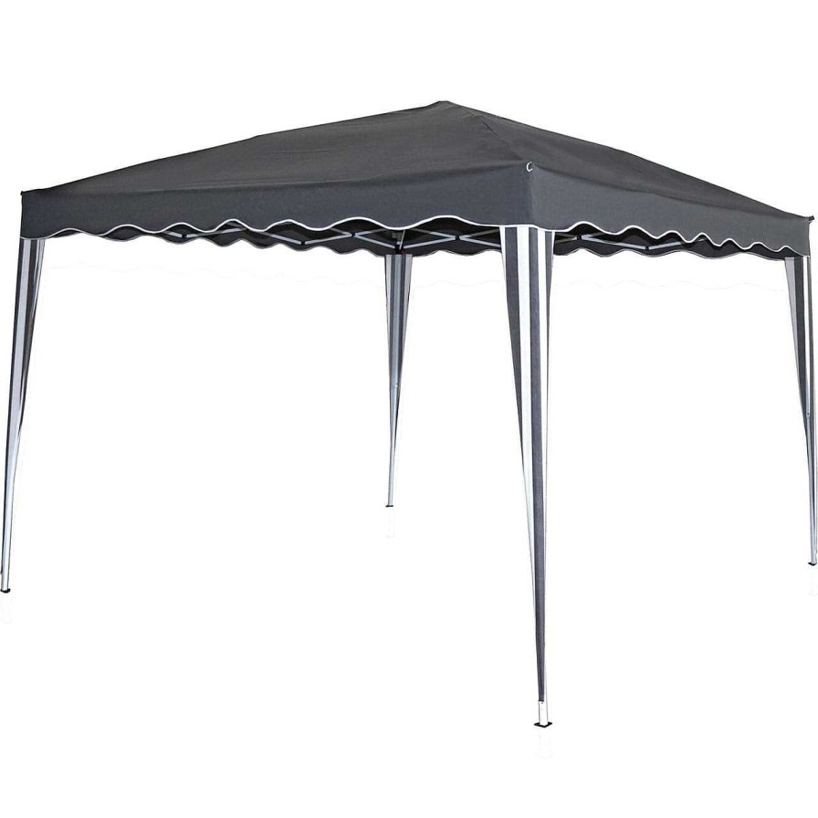 mutoni pleasure Gartenpavillon Ganges Grau 295X295 | Pavillons Und Gartenzelte