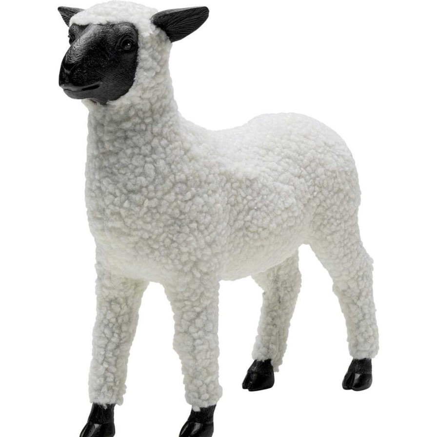 KARE Design Deko Figur Happy Sheep Wool Weiss | Figuren & Skulpturen