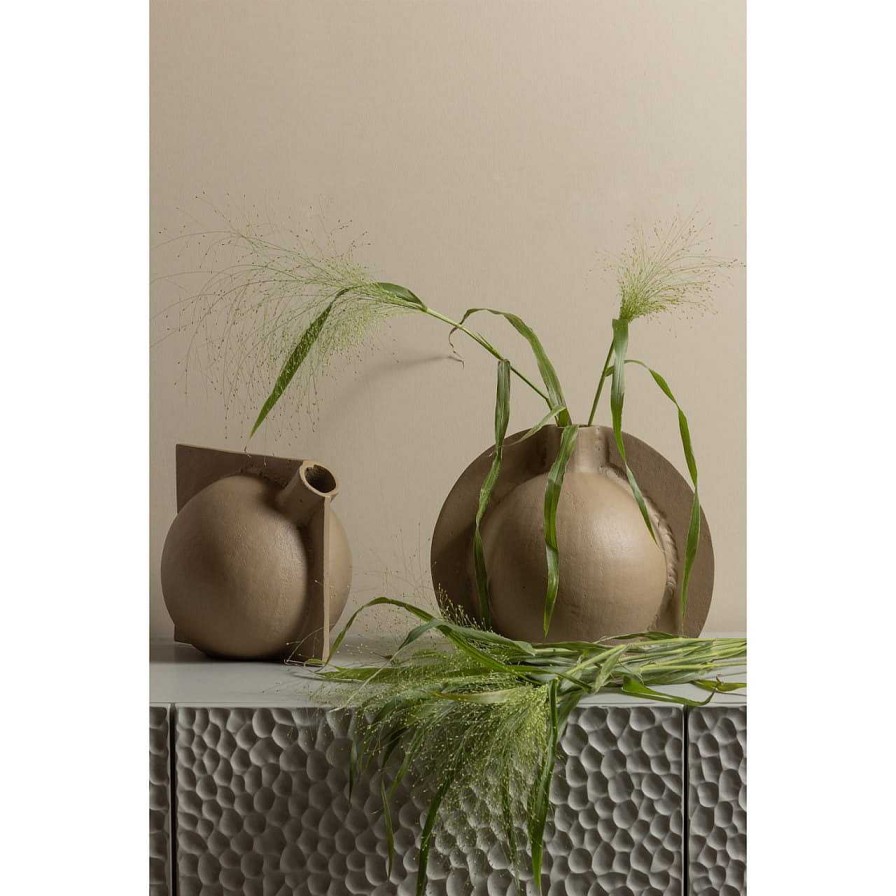 mutoni living Vase Sturdy Rund Sand | Vasen