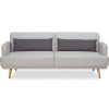 mutoni casual Sofa Orvanto Hellgrau 214 | Bettsofas