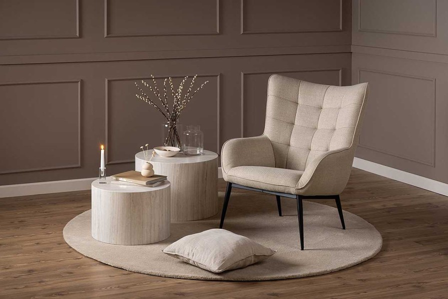 mutoni scandi Sessel Rowdan Beige | Design Sessel