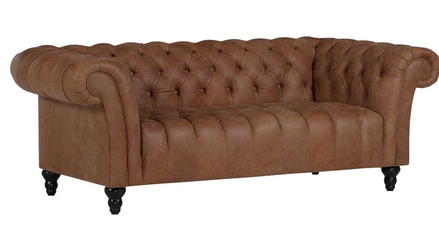 mutoni prime Sofa Chelsea 3-Sitzer Braun | Sofas