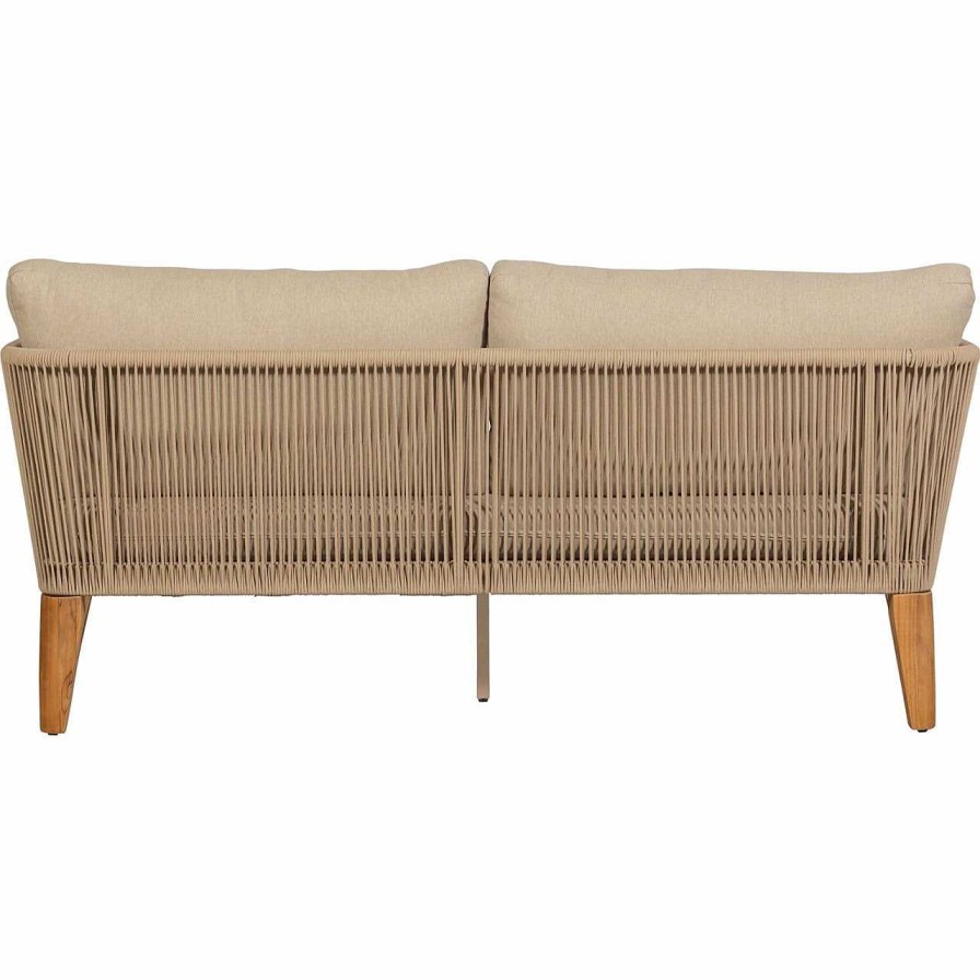 mutoni living Gartensofa San Remo Teak Sand 180 | Gartensofas