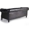 mutoni inspiration Sofa Rindsleder Schwarz 220 | Sofas