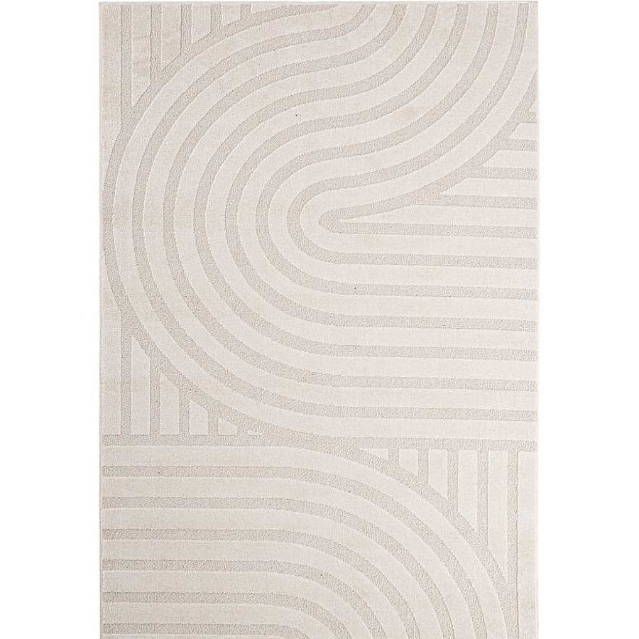 mutoni lifestyle Teppich Zina Creme 160X230 | Kurzflorteppiche