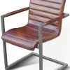 mutoni wood Freischwinger Stuhl Vintage Carlos Cognac | Freischwinger