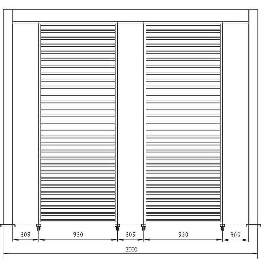 mutoni lifestyle Gartenpavillon Ocean Rustik Weiss 300X400 | Pavillons Und Gartenzelte