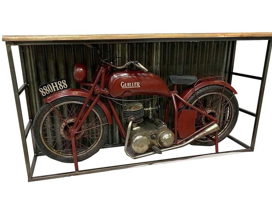 mutoni vintage Bar Motorrad-Oldtimer 188X107X71 | Barschranke & Bartheken