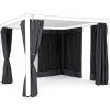 mutoni lifestyle Vorhange-Netz Fur Pavillon Ocean Anthrazit 300X300 (4Er-Set) | Pavillons Zubehor